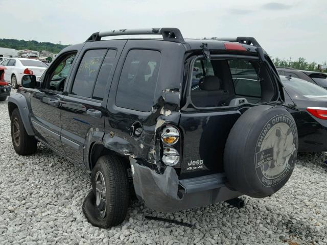 1J4GL38K16W218378 - 2006 JEEP LIBERTY RE BLACK photo 3