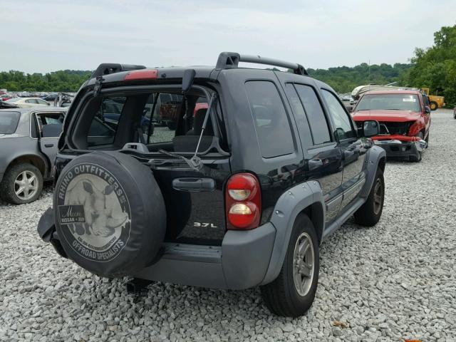 1J4GL38K16W218378 - 2006 JEEP LIBERTY RE BLACK photo 4