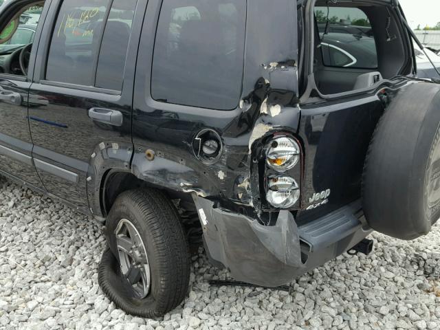 1J4GL38K16W218378 - 2006 JEEP LIBERTY RE BLACK photo 9