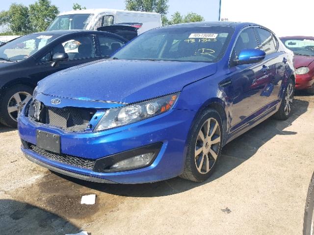 5XXGR4A68CG074610 - 2012 KIA OPTIMA SX BLUE photo 2