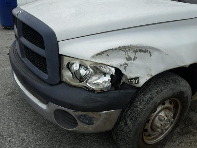 3D7KA28D83G749918 - 2003 DODGE RAM 2500 S WHITE photo 9