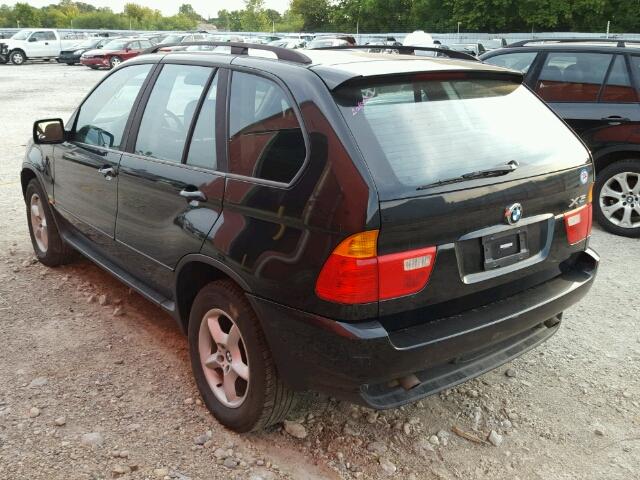 5UXFA53503LV89953 - 2003 BMW X5 3.0I BLACK photo 3