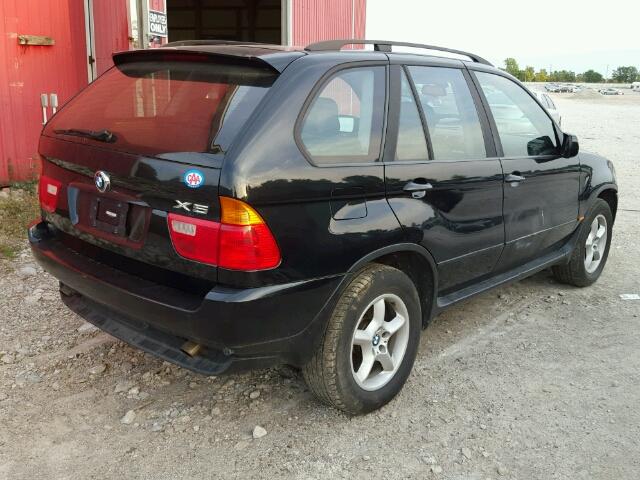 5UXFA53503LV89953 - 2003 BMW X5 3.0I BLACK photo 4