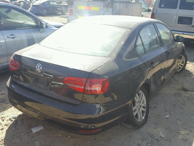 3VW2K7AJ4FM220893 - 2015 VOLKSWAGEN JETTA BASE 黑色 照片 4