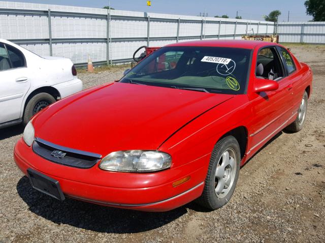 2G1WW12M2X9289583 - 1999 CHEVROLET MONTE CARL 红色 照片 2
