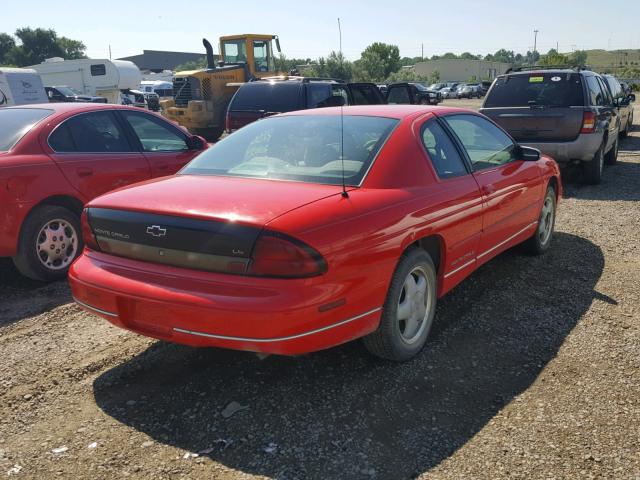 2G1WW12M2X9289583 - 1999 CHEVROLET MONTE CARL 红色 照片 4