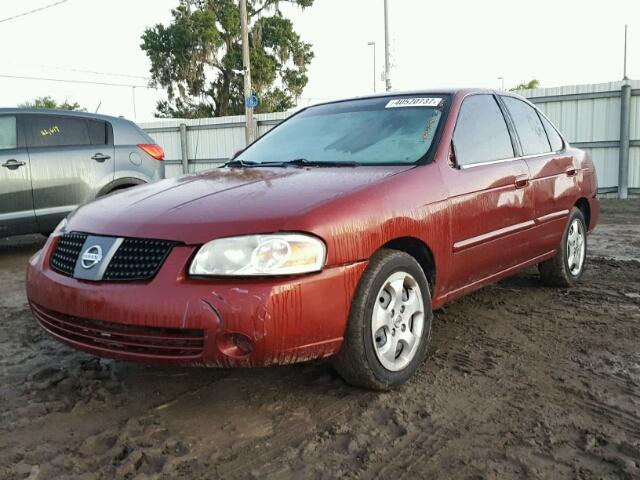 3N1CB51D76L463094 - 2006 NISSAN SENTRA 1.8 BURGUNDY photo 2