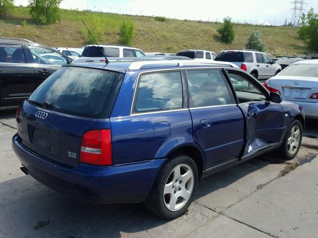 WAUKH68D01A005414 - 2001 AUDI A4 2.8 AVA BLUE photo 4