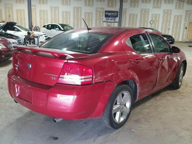 1B3LC76V59N523788 - 2009 DODGE AVENGER R/ MAROON photo 4