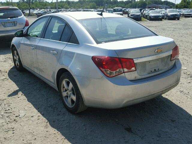 1G1PF5SC1C7312740 - 2012 CHEVROLET CRUZE LT SILVER photo 3