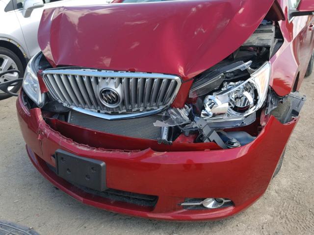 1G4GC5ER6CF354886 - 2012 BUICK LACROSSE RED photo 9