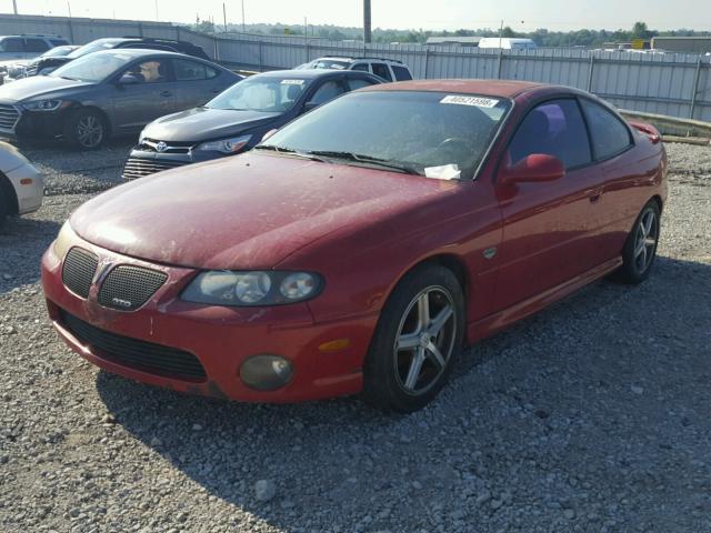 6G2VX12G64L315043 - 2004 PONTIAC GTO RED photo 2