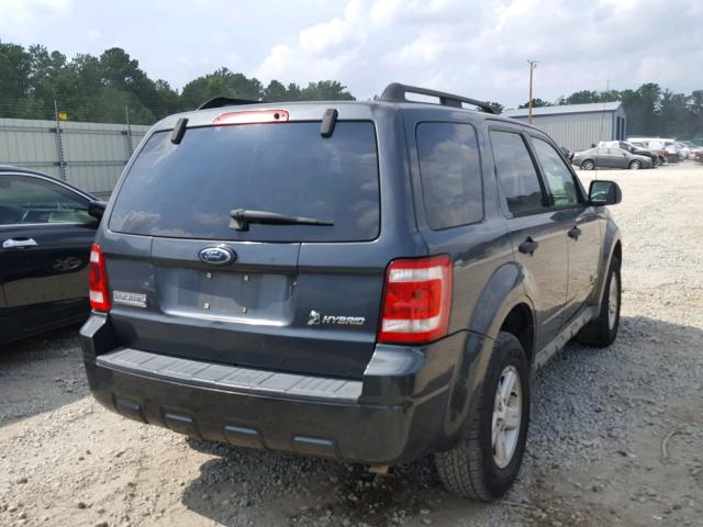 1FMCU59359KA25260 - 2009 FORD ESCAPE HYB GRAY photo 4