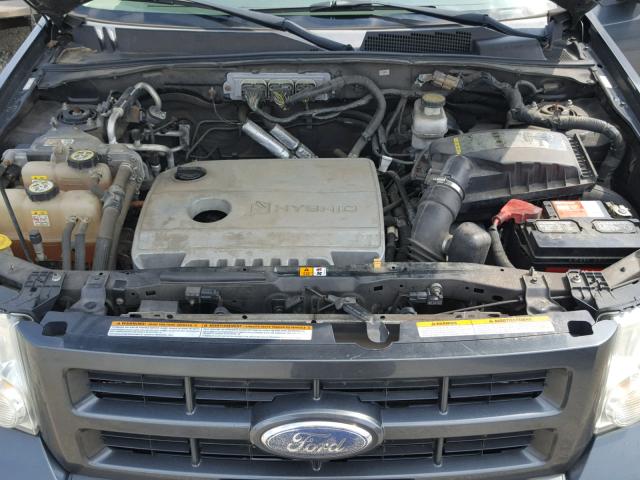 1FMCU59359KA25260 - 2009 FORD ESCAPE HYB GRAY photo 7