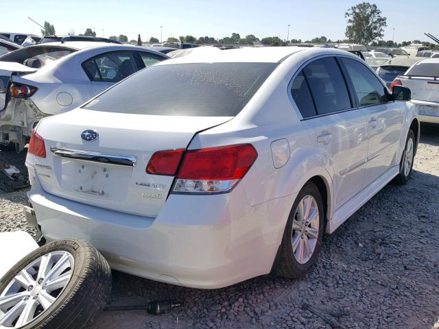 4S3BMBC67C3012951 - 2012 SUBARU LEGACY 2.5 WHITE photo 4