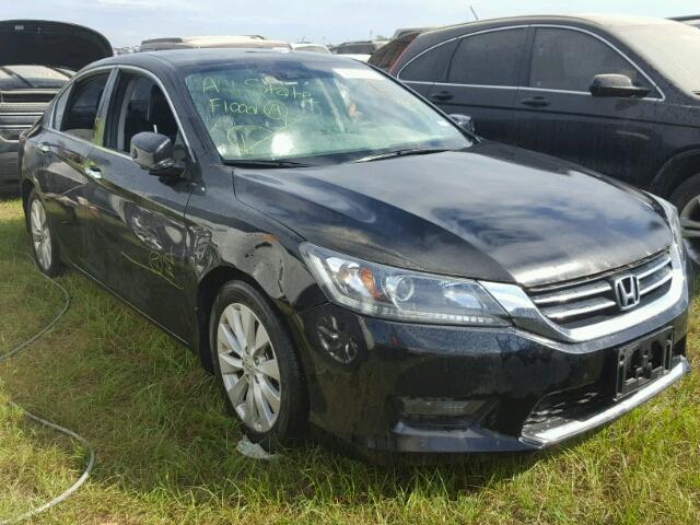 1HGCR2F8XFA092802 - 2015 HONDA ACCORD BLACK photo 1