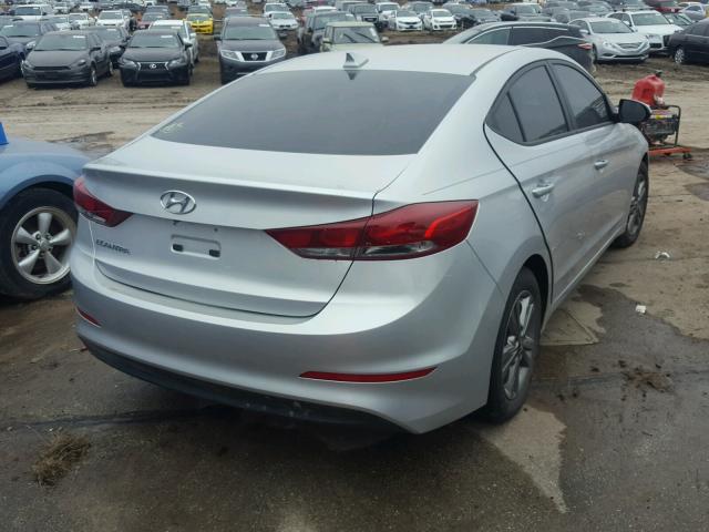 5NPD84LF3HH153505 - 2017 HYUNDAI ELANTRA SE SILVER photo 4