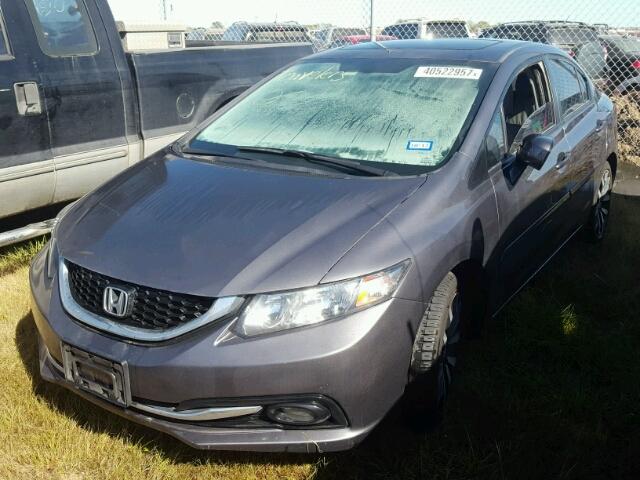 2HGFB2F9XFH535798 - 2015 HONDA CIVIC EXL GRAY photo 2