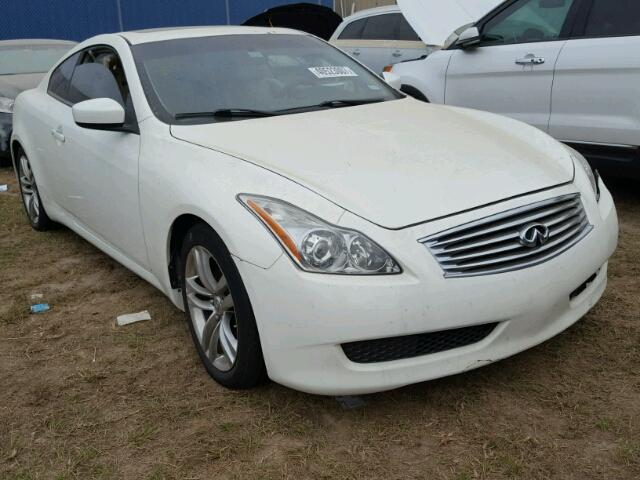 JNKCV64E99M605520 - 2009 INFINITI G37 BASE WHITE photo 1