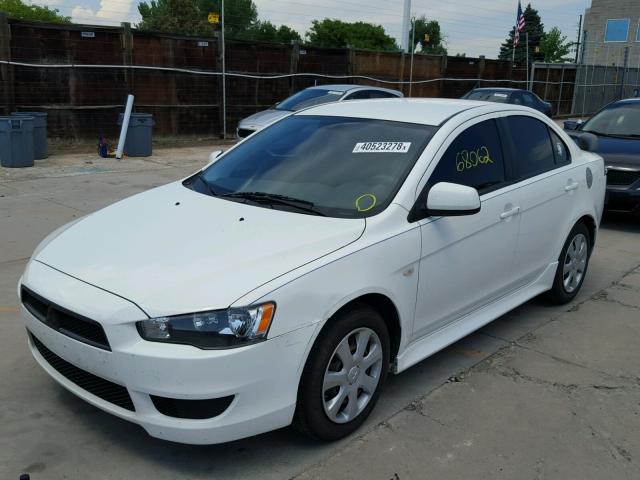 JA32U2FU9EU023133 - 2014 MITSUBISHI LANCER ES/ WHITE photo 2