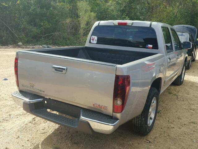 1GTCS139198150284 - 2009 GMC CANYON SILVER photo 4