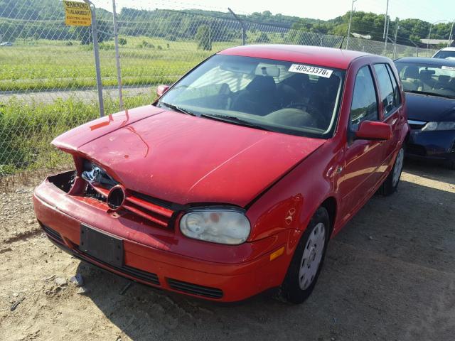 9BWFL61J244029225 - 2004 VOLKSWAGEN GOLF GL RED photo 2