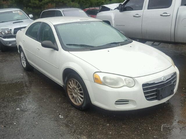 1C3EL56R54N357266 - 2004 CHRYSLER SEBRING LX WHITE photo 1