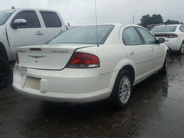 1C3EL56R54N357266 - 2004 CHRYSLER SEBRING LX WHITE photo 4