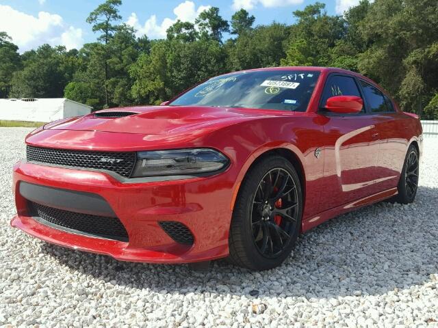 2C3CDXL93GH117229 - 2016 DODGE CHARGER RED photo 2