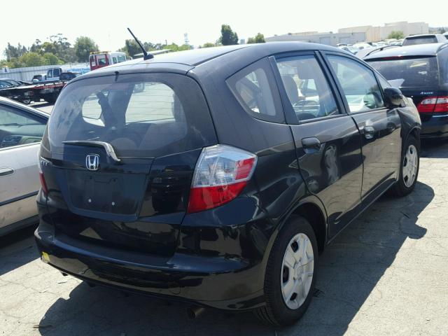 JHMGE8H31CS007009 - 2012 HONDA FIT BLACK photo 4