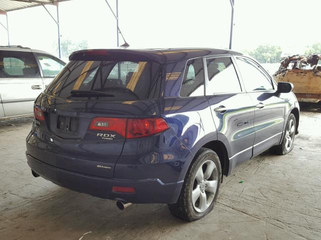 5J8TB18247A008434 - 2007 ACURA RDX BLUE photo 4