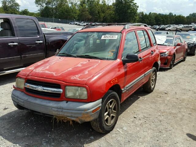 2CNBJ13C326919594 - 2002 CHEVROLET TRACKER RED photo 2