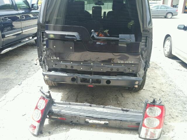 SALAK2D46AA523082 - 2010 LAND ROVER LR4 PURPLE photo 9