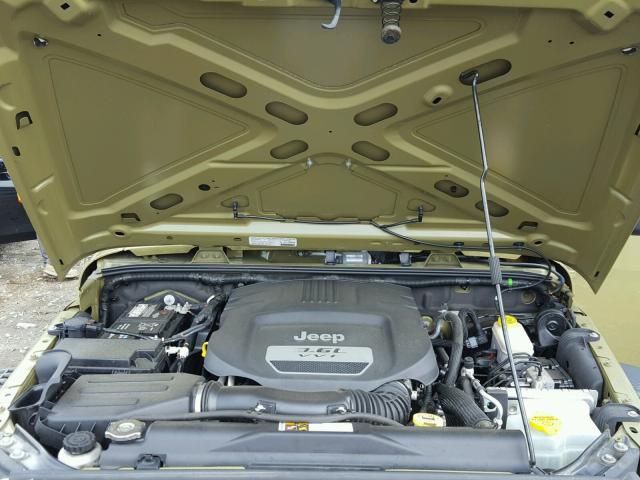 1C4AJWAG5DL676738 - 2013 JEEP WRANGLER S GREEN photo 7