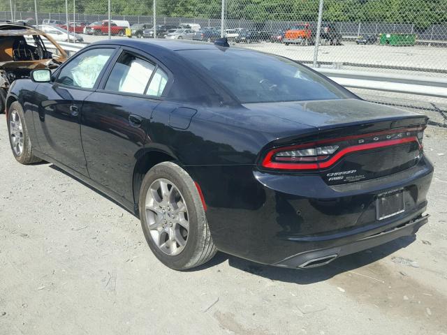 2C3CDXJG7GH229288 - 2016 DODGE CHARGER SX BLACK photo 3