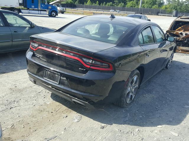 2C3CDXJG7GH229288 - 2016 DODGE CHARGER SX BLACK photo 4