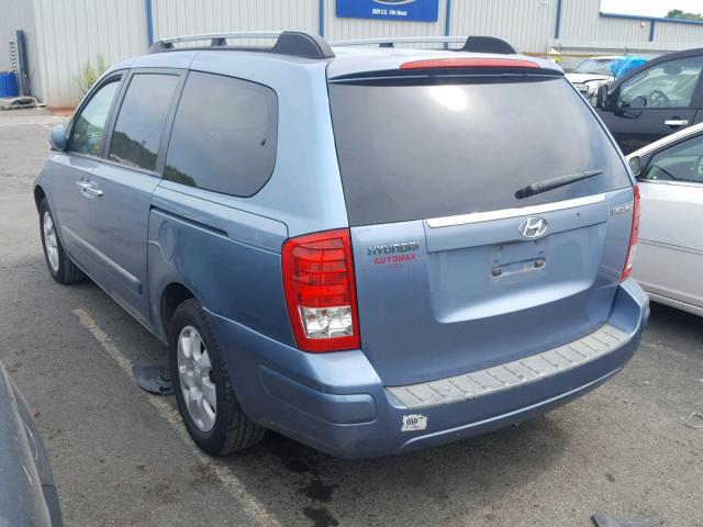 KNDMC233376016341 - 2007 HYUNDAI ENTOURAGE BLUE photo 3