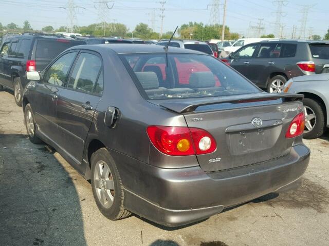 1NXBR32E33Z005906 - 2003 TOYOTA COROLLA CE GRAY photo 3