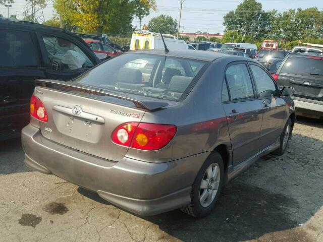 1NXBR32E33Z005906 - 2003 TOYOTA COROLLA CE GRAY photo 4