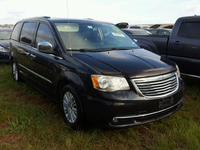 2C4RC1GGXCR375749 - 2012 CHRYSLER TOWN & COU BLACK photo 1