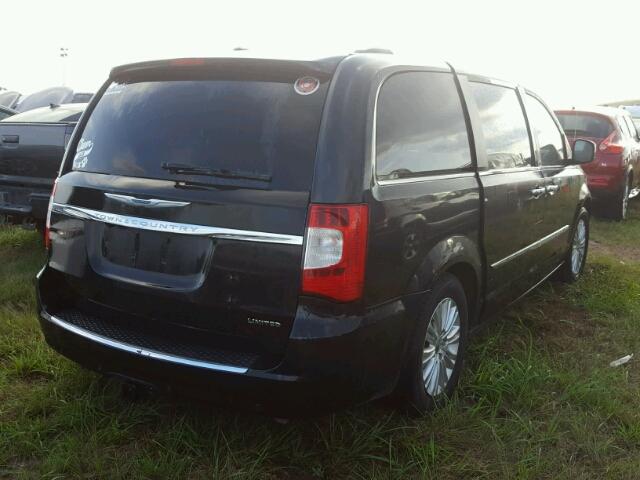 2C4RC1GGXCR375749 - 2012 CHRYSLER TOWN & COU BLACK photo 4