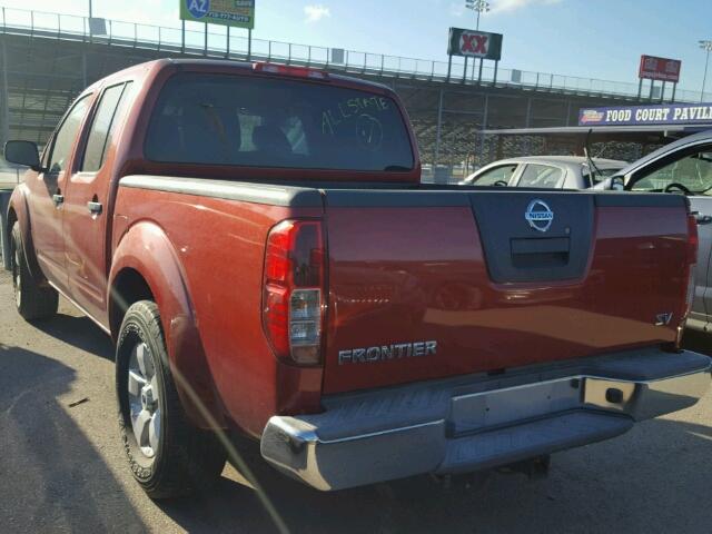 1N6AD0ER1CC438624 - 2012 NISSAN FRONTIER S RED photo 3