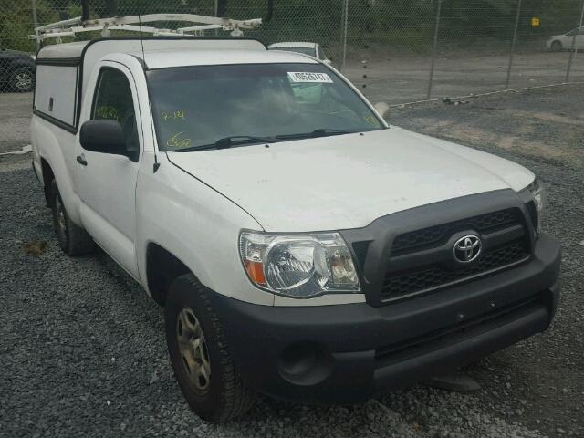 5TFNX4CN5BX005527 - 2011 TOYOTA TACOMA WHITE photo 1