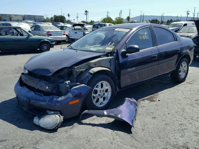 1P3ES46C4YD609430 - 2000 PLYMOUTH NEON BASE 蓝色 照片 2