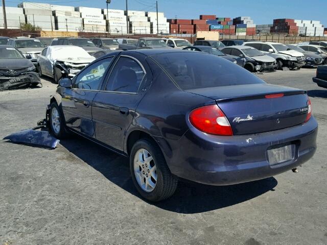 1P3ES46C4YD609430 - 2000 PLYMOUTH NEON BASE 蓝色 照片 3