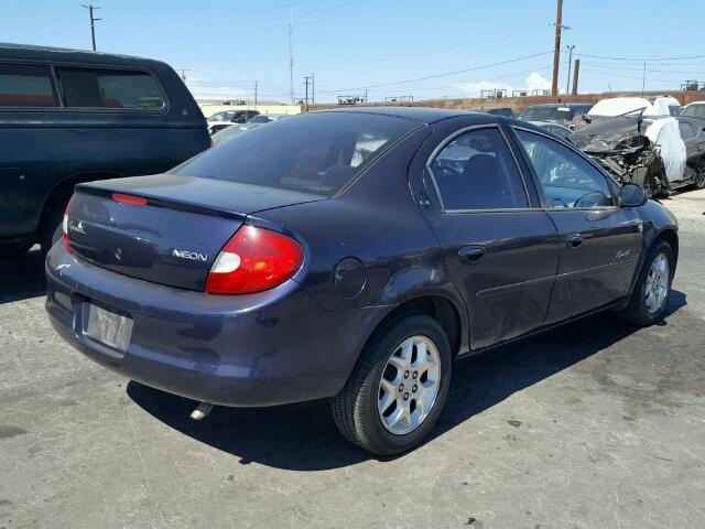 1P3ES46C4YD609430 - 2000 PLYMOUTH NEON BASE 蓝色 照片 4