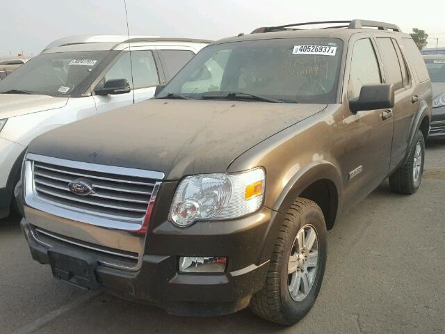 1FMEU73E08UA32375 - 2008 FORD EXPLORER BROWN photo 2