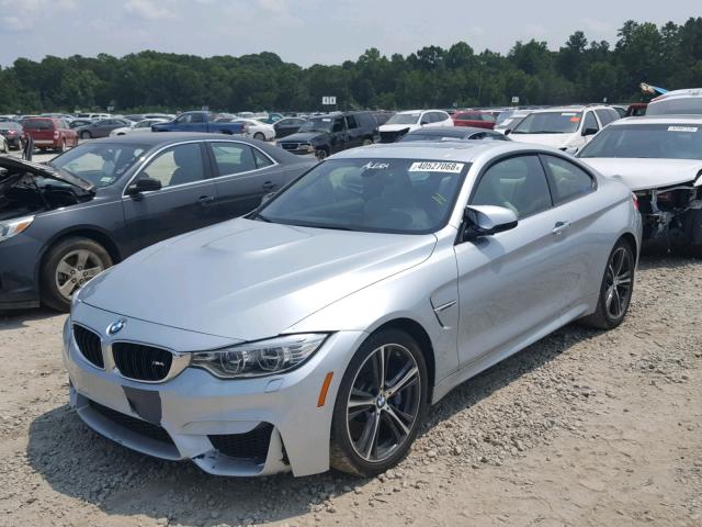 WBS3R9C52GK338456 - 2016 BMW M4 SILVER photo 2