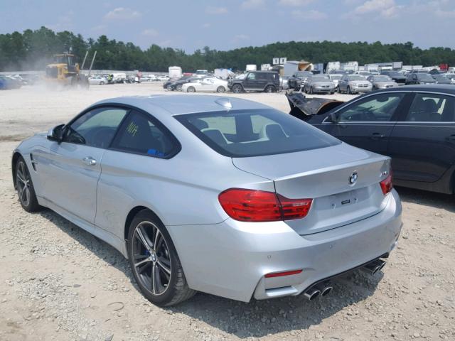 WBS3R9C52GK338456 - 2016 BMW M4 SILVER photo 3