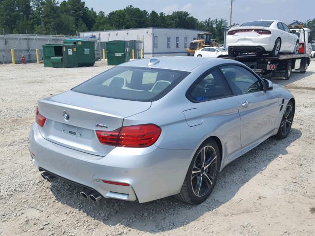 WBS3R9C52GK338456 - 2016 BMW M4 SILVER photo 4